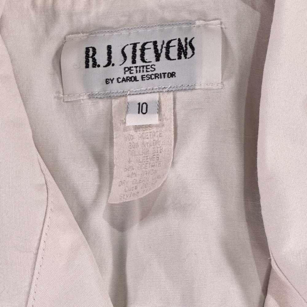 R J Stevens Women’s Shirtwaist Dress Made In USA Button Front 10P - Picture 4 of 13